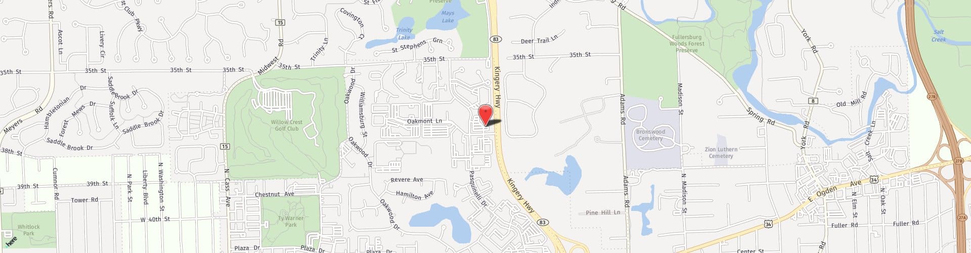 Location Map: 900 Oakmont Lane Westmont, IL 60559